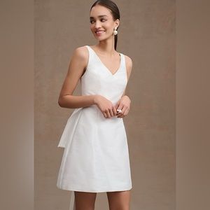 Sachin & Babi Archie V-Neck Back-Bow Mini Dress